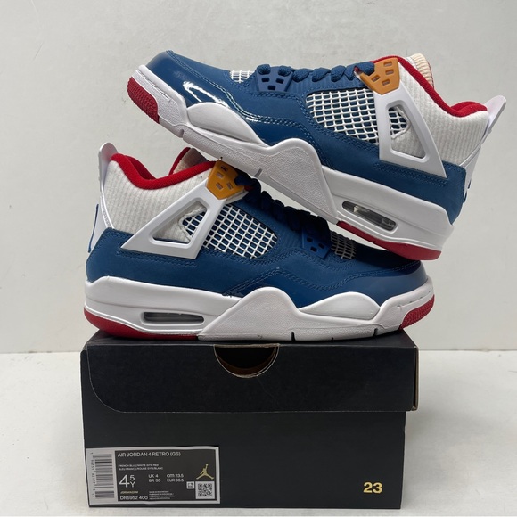 Jordan Shoes - Nike Air Jordan 4 Retro GS “Messy Room/French Blue” 2023
